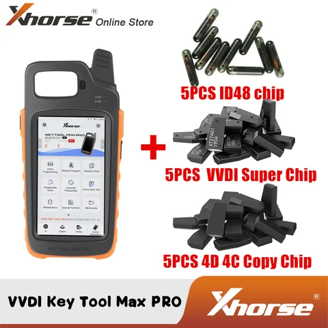 Xhorse VVDI Key Tool Max PRO сочетает в себе ключевой инструмент Max и Mini OBD функции добавления напряжения и утечки тока