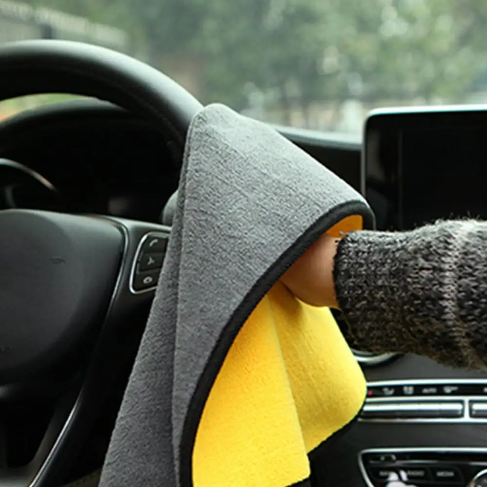 

30x30cm/30x60cm Thickened Double-sided Cloth Microfiber Towel Car Cleaning Tool