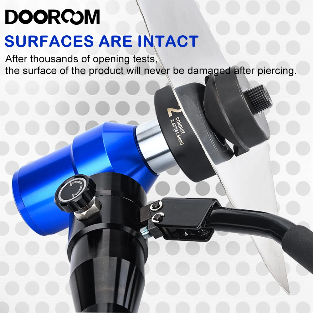 Фото Ручной гидравлический инструмент DOOROOM с 6 формами, 22,5 мм, 28,3 мм, 34,6 мм, 43,2 мм, 49,6 мм, 61,5 мм, гидравлический перфорирующий сверлильный станок №4