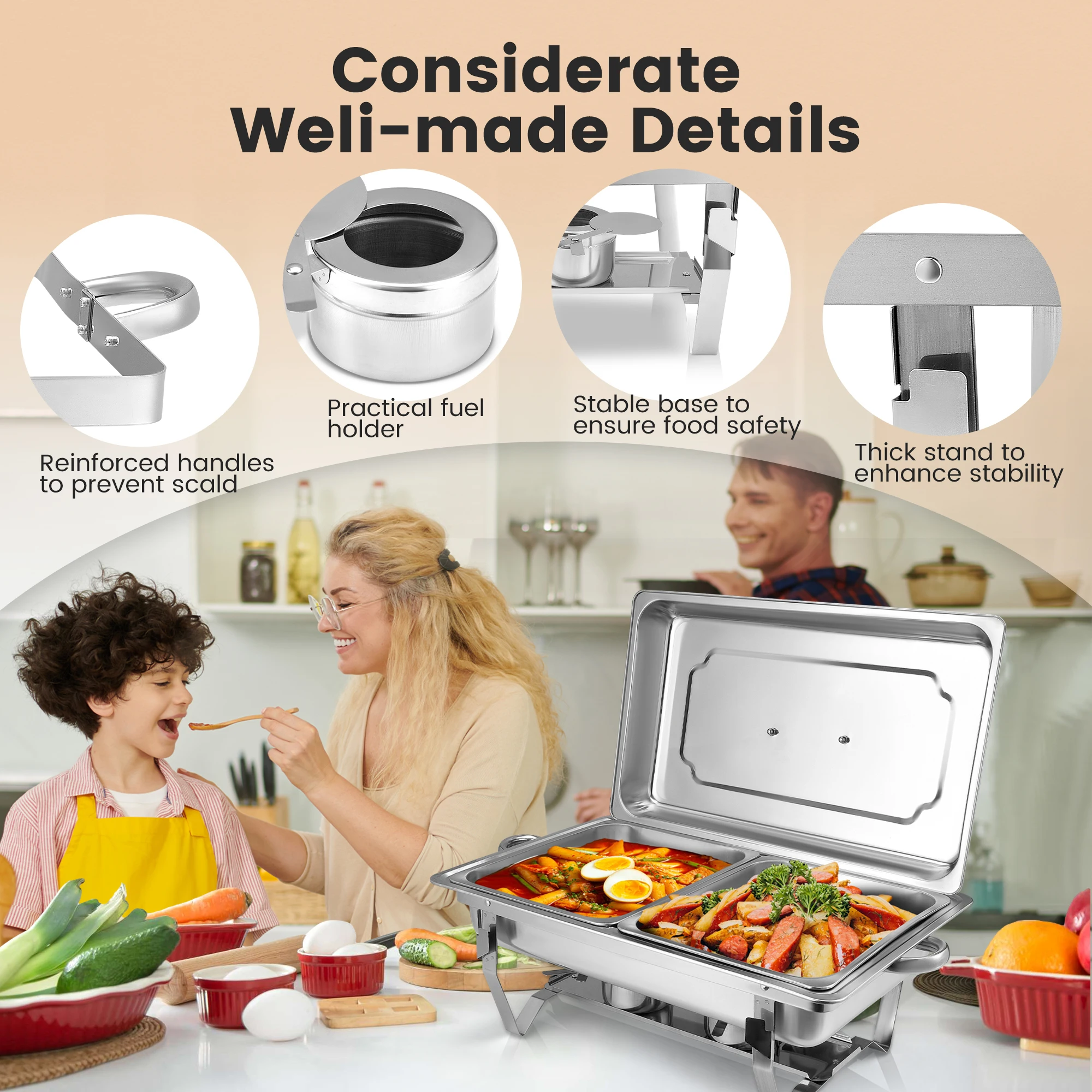 9л складная квадратная шведская плита из нержавеющей стали набор посуды