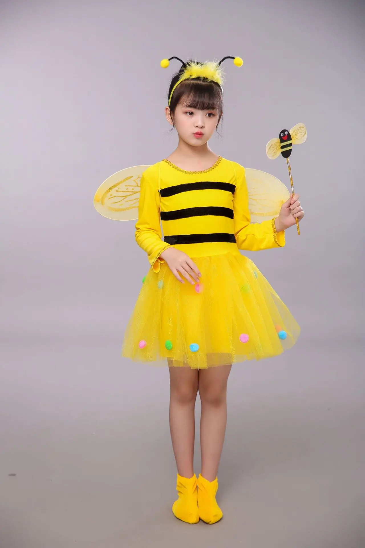 Комбинезон в желтую полоску для косплея пчелы