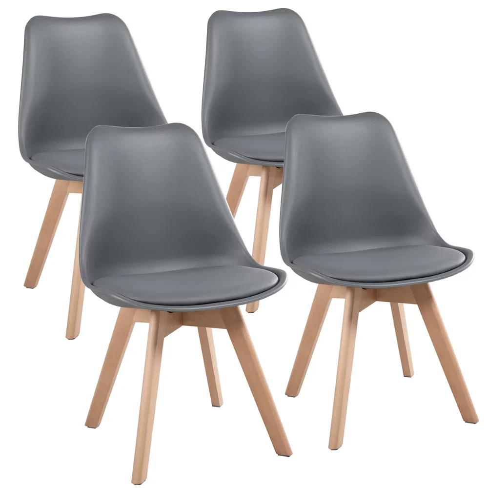 

4PCS Modern Soft Padded Dining Chairs for Home