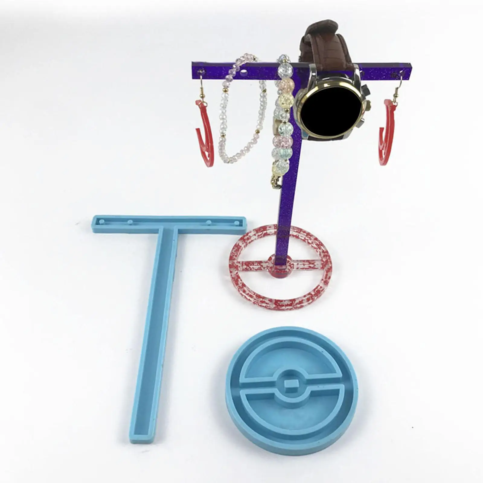 Стеллаж для выставки товаров ювелирных изделий вешалка ожерелья браслет