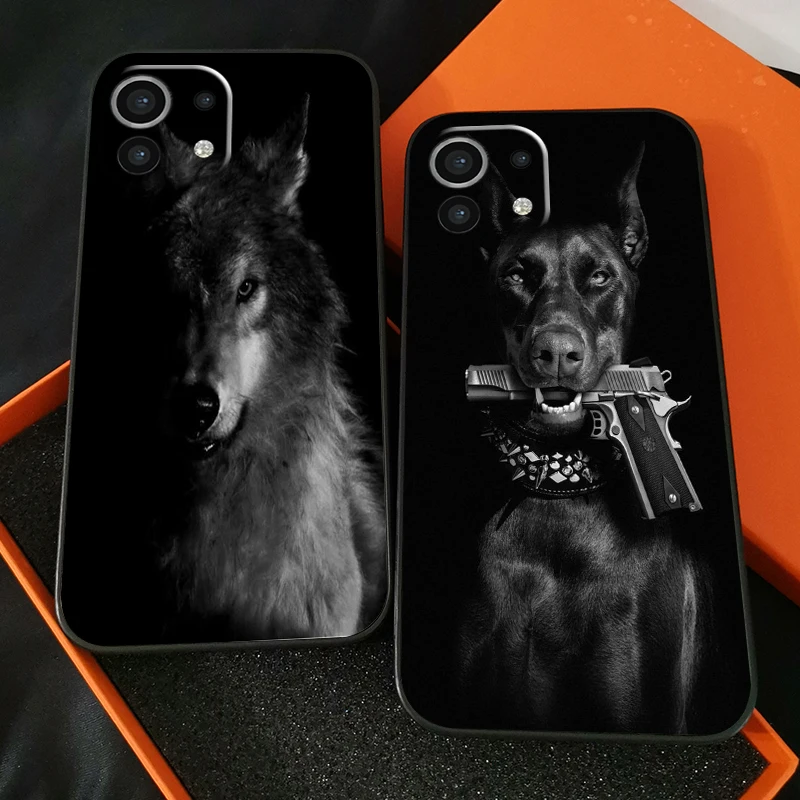 

Lion Eagle Dog Tiger Cat Wolf For Xiaomi Mi 11 Mi 11 Lite For Xiaomi 11 Lite 5G Phone Case Funda Back Silicone Cover Black