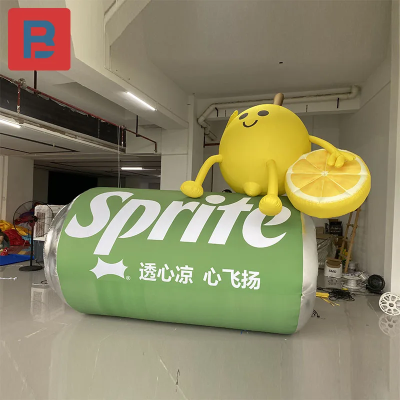 Надувная Модель Lemonade Sprite охлаждающая летняя бутылка для напитков IP светящаяся