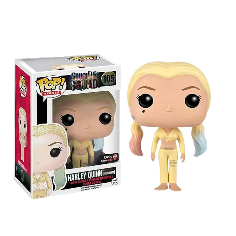 Экшн-фигурки из винила Funko Pop Отряд Самоубийц Dr.Harleen 135 The Joker 36 37 53 104 Harley Quinn 105 108 233