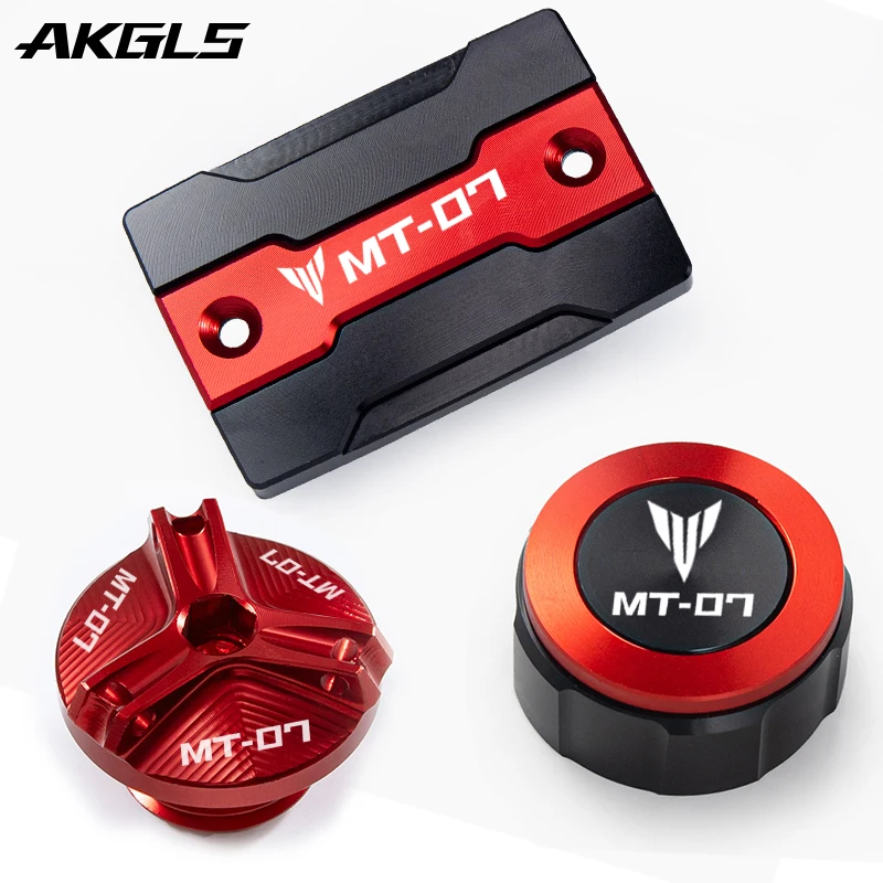 

Для Yamaha MT07 MT 07 mt-07 FZ07 2014-2021 2022, аксессуары, передняя и задняя крышка масляного бака тормозной жидкости, крышка резервуара для хранения жидкости