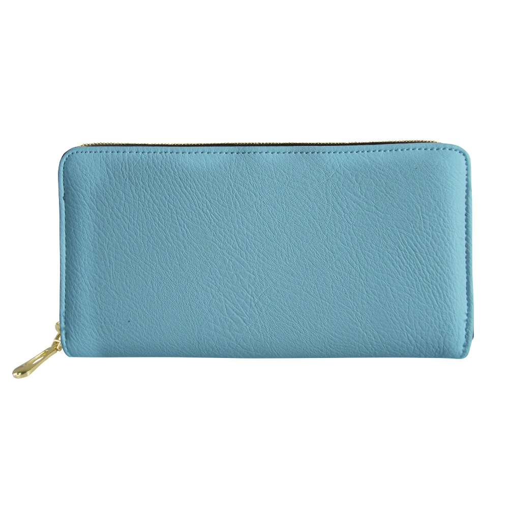 

Candy Solid Color Pattern Long Wallets Simple Lightweight Unisex Clutch Cards Holder Shopping Interior Slot Pocket Zipper Purse