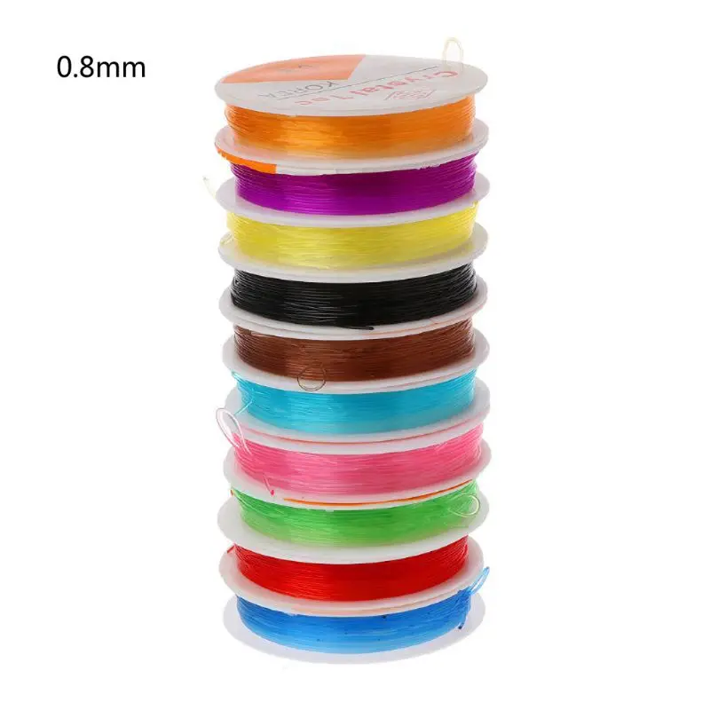 

10 Rolls Elastic Crystal Stretch Beading String Cord Jewelry Making 10m per Roll