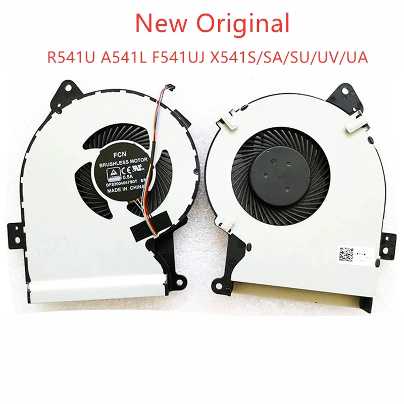 

New Original Laptop CPU Cooling Fan Cooler for ASUS R541U D541S A541L F541UJ X541S X541SA X541SC/ UV /UA Notebook PC Cooler Fans
