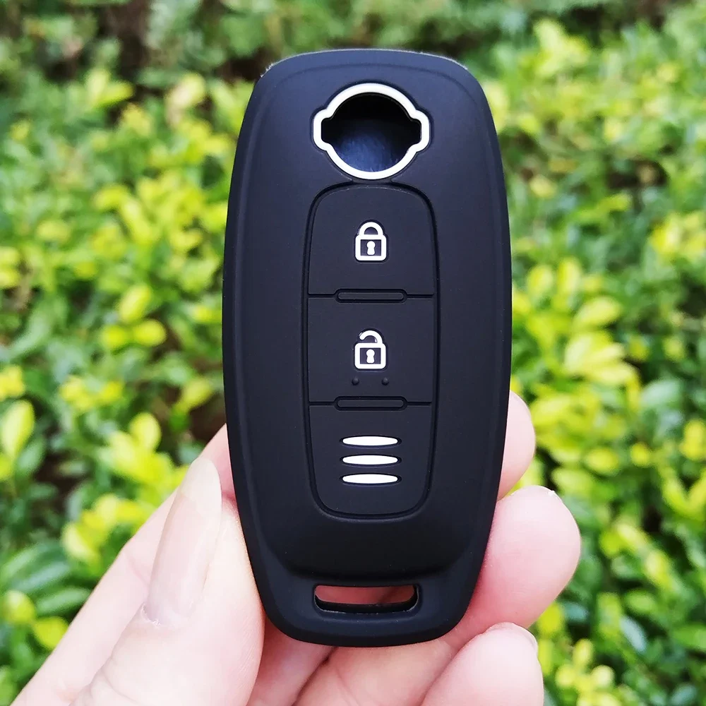 Силиконовый чехол для автомобильного ключа с 3 кнопками защитный Nissan X-trail T33 Qashqai