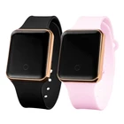 Женские цифровые часы 2022, Роскошные светодиодные мужские спортивные наручные часы, электронные часы для влюбленных, часы с силиконовым браслетом, женские часы