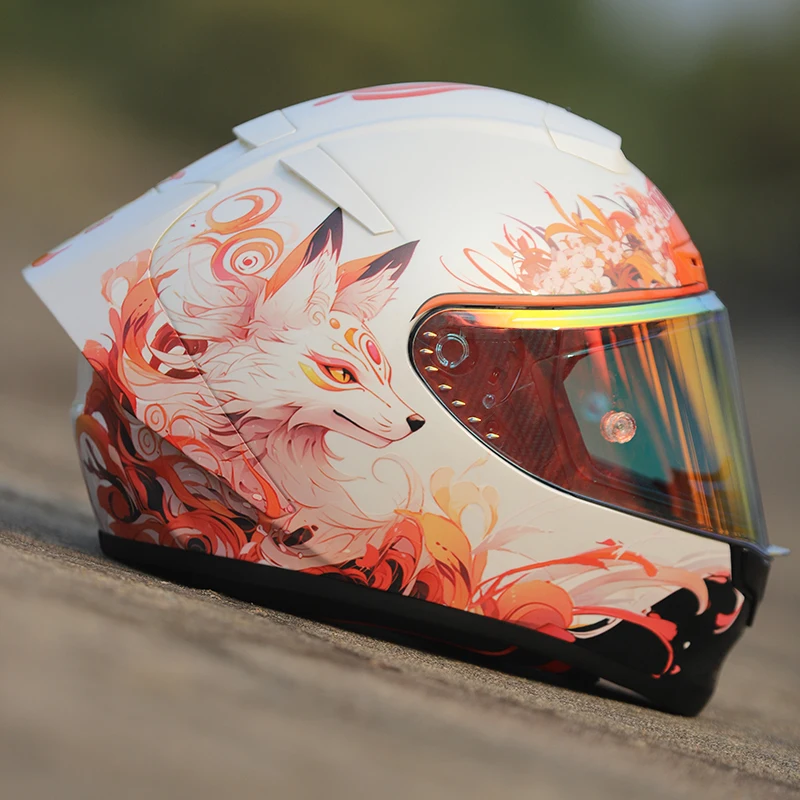 

MKAN анфас мотоциклетный шлем Gumiho Fox Riding Мотокросс гоночный мотоциклетный шлем Casco De Motocicleta