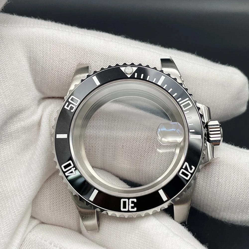

316L Steel SUB 41MM Watch Case for NH35 NH36 Glass Back Watch Movement Modified Stainless Steel Case Watches Accessories