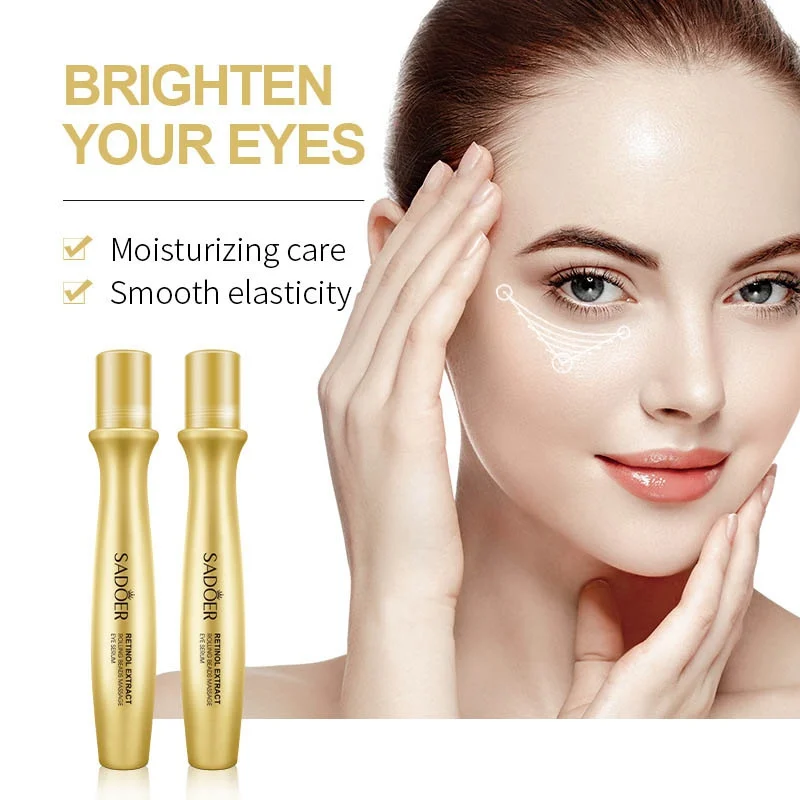 

Remove Eye Bags Puffiness Dark Circles Whitening Moisturizing Eyes Skin Care Retinol Eye Roller Cream Massager Emulsionen