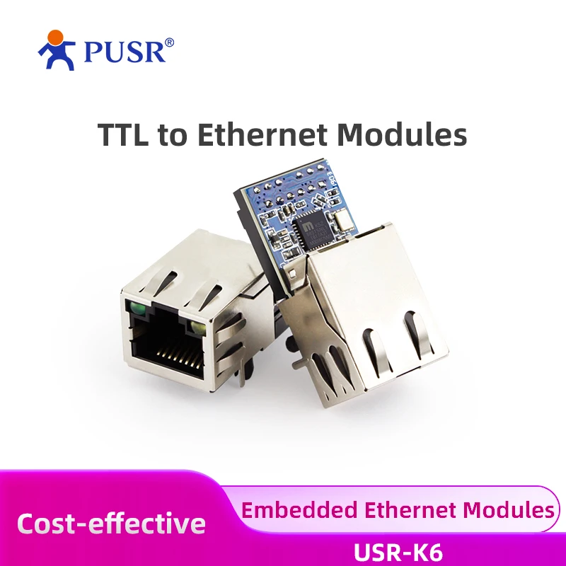 (Цена за 4 шт.) модуль конвертера PUSR UART TTL в ethernet двунаправленная передача