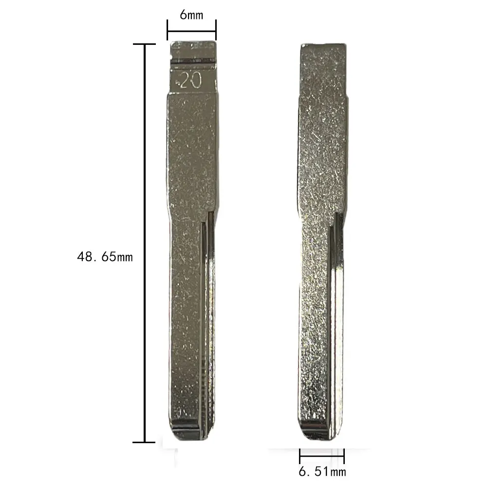 

10шт 20 # HU64 металлические необрезанные пустые лезвия дистанционного ключа для Benz для Keydiy KD Xhorse VVDI JMD, лезвие дистанционного ключа автомобиля
