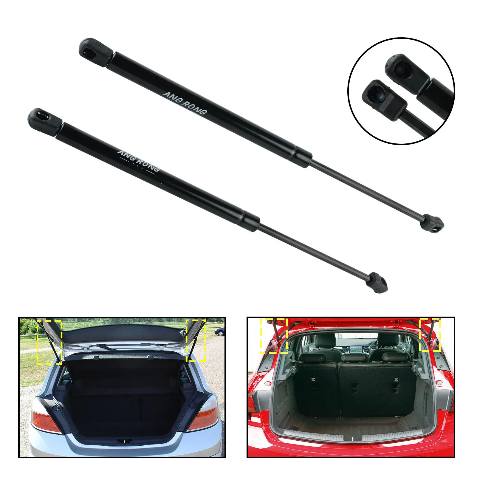 

2 газовых стойки багажника задней двери для люка 04-10 Vauxhall Opel Astra H 132743