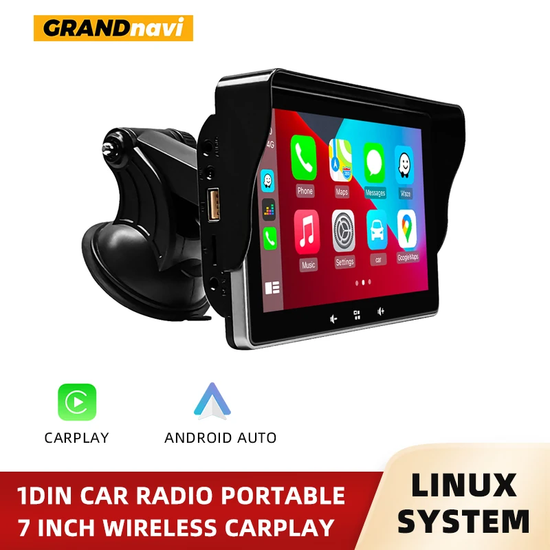 

Universal 7inch Car Radio multimedia Video Player Wireless Carplay And Wireless Android Auto Touch Screen For Nissan Toyota Car