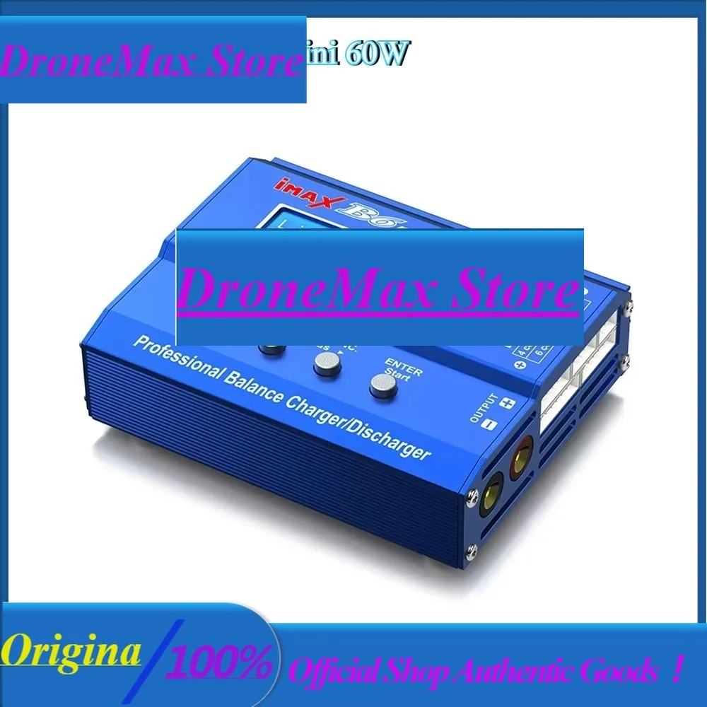 Фото Зарядное-разрядное устройство DroMaNEW SKYRC IMAX B6MINI для балансировки аккумуляторов 11-18В LiPo LiHV LiFe Lilon 6A 60W со встроенным охлаждающим вентилятором и адаптером питания.