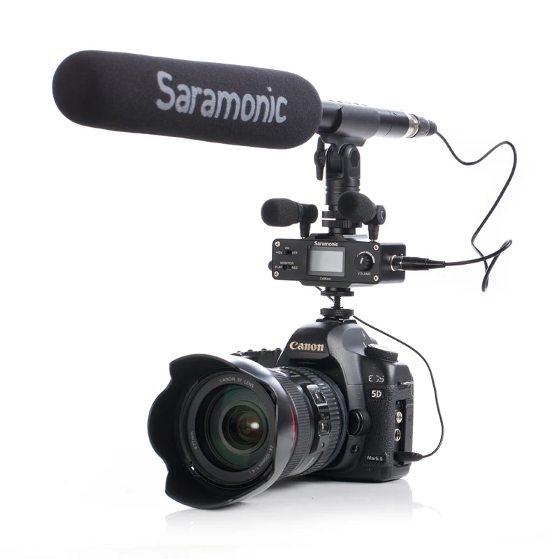 Беспроводной всенаправленный микрофон Saramonic SR-XM1 3 5 мм видеомикрофон для GoPro Hero 7 6