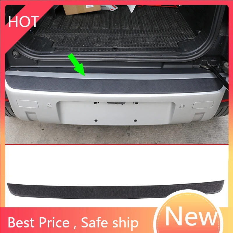 

new Rear Guard Bumper Trunk Outside Sill Protector Plate Cover,ABS Plastic,For Land Rover Defender 110 2020-2021 Accessories