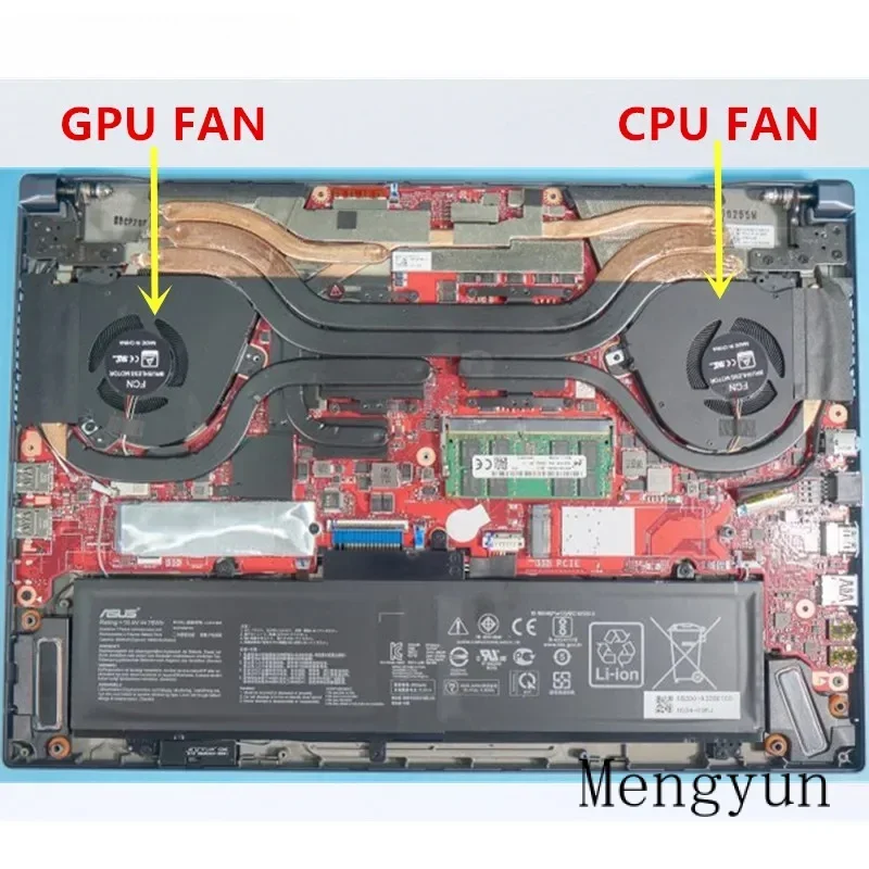 Новый оригинальный вентилятор охлаждения процессора ноутбука для Asus Zephyrus M15 gu502g