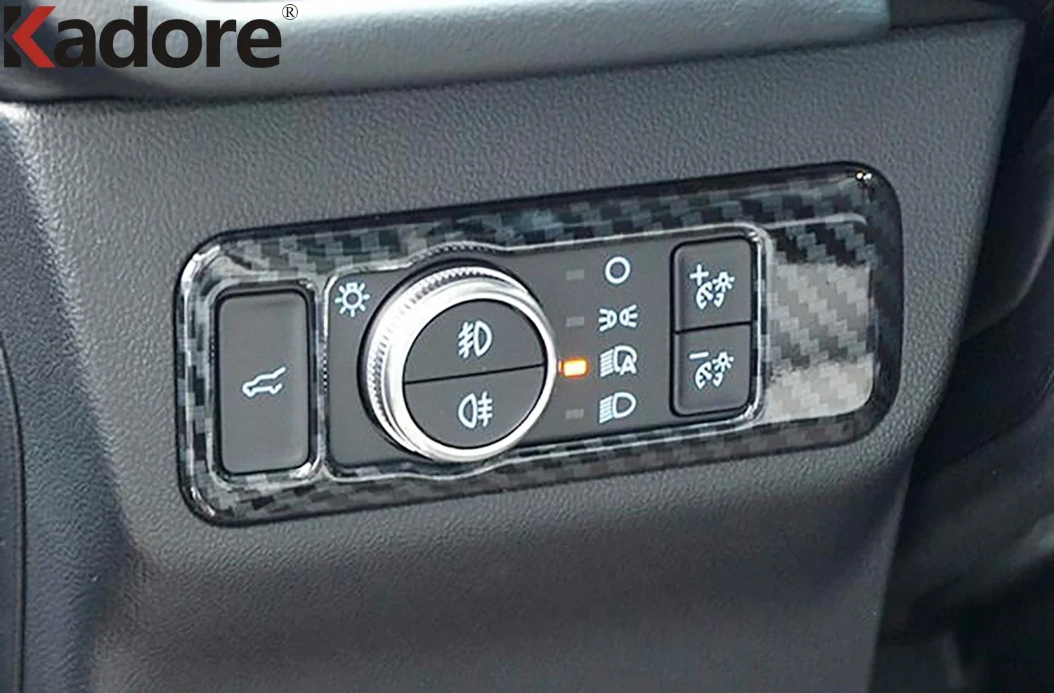 Для Ford Kuga Escape 2020-2022 2023 2024 автомобильная фара из углеродного волокна кнопка