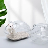 1pc plastic hamster bathroom bath sand room toilet bathtub container for small pet animals cage accessories 3 sizes