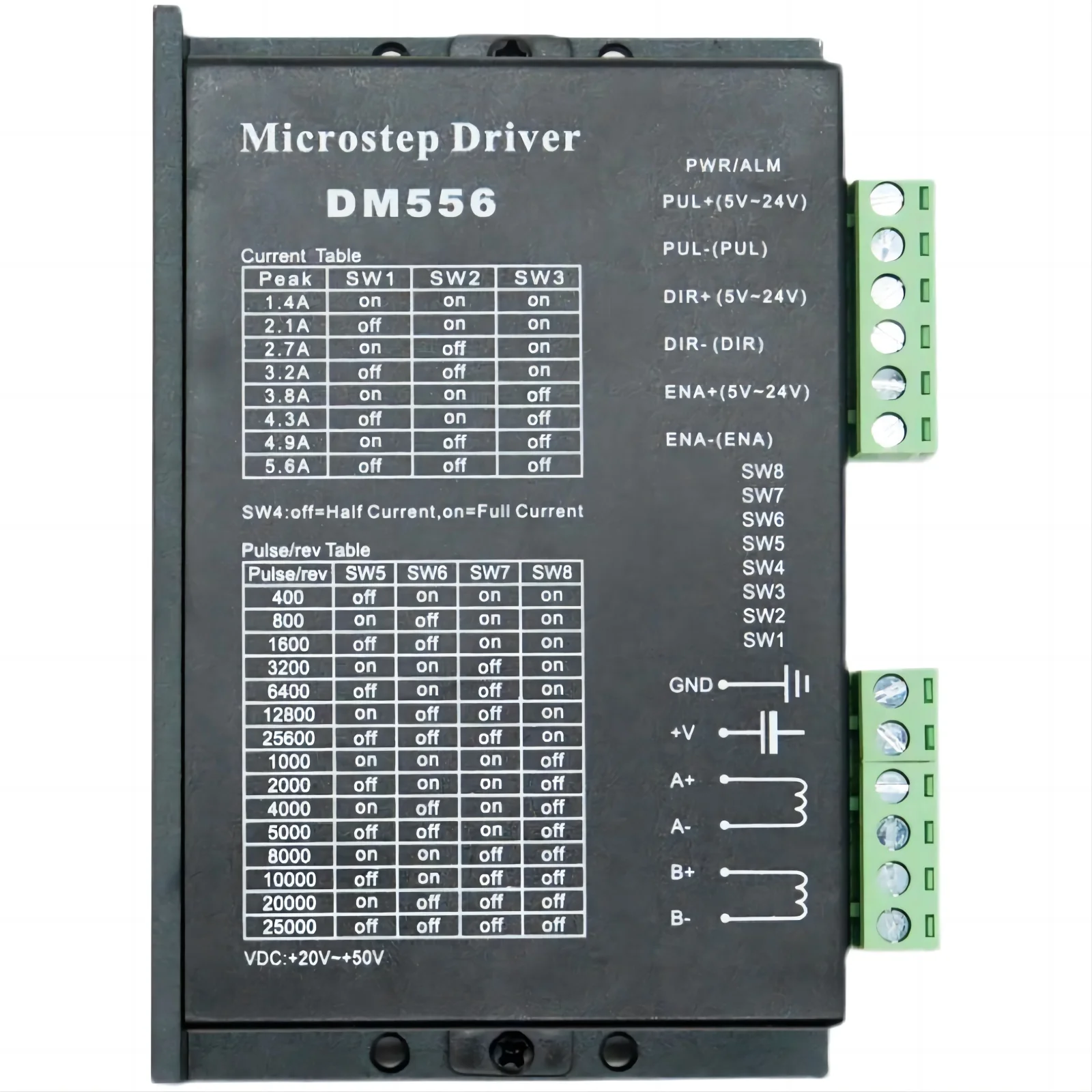 TB6600 9-42 в 4A / DM542 20-50V 4.2A DM556 5.6A драйвер двигателя для постоянного тока