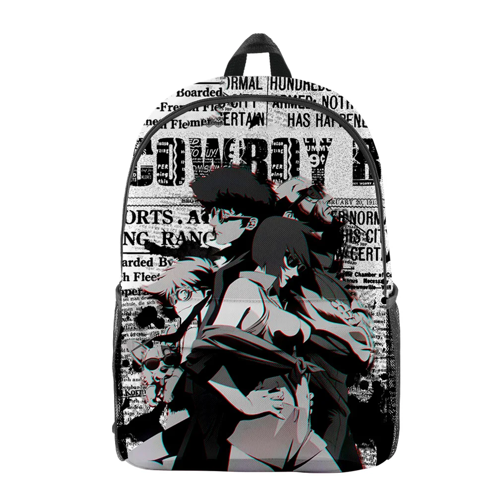 

Trendy Fashion cowboy bebop pupil Bookbag Notebook Backpacks 3D Print Oxford Waterproof Boys/Girls Casual Travel Backpacks