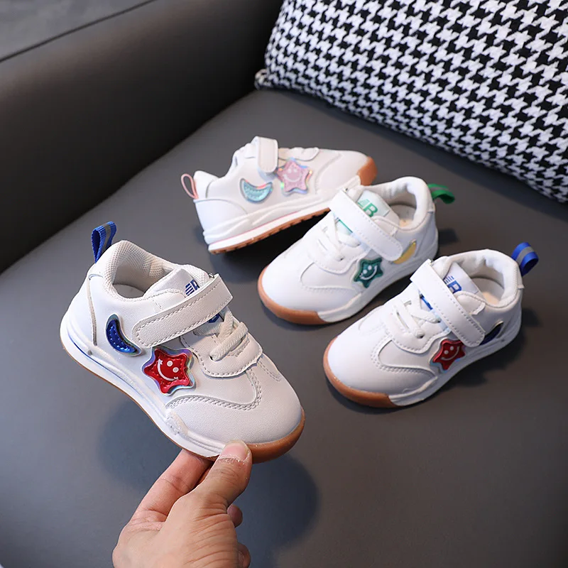 

Size 21-30 Lovely Baby Shoes Non-slip Running Casual Sneakers For Kids Boys Girls Soft Bottom Children Sport Shoes Boys tenis
