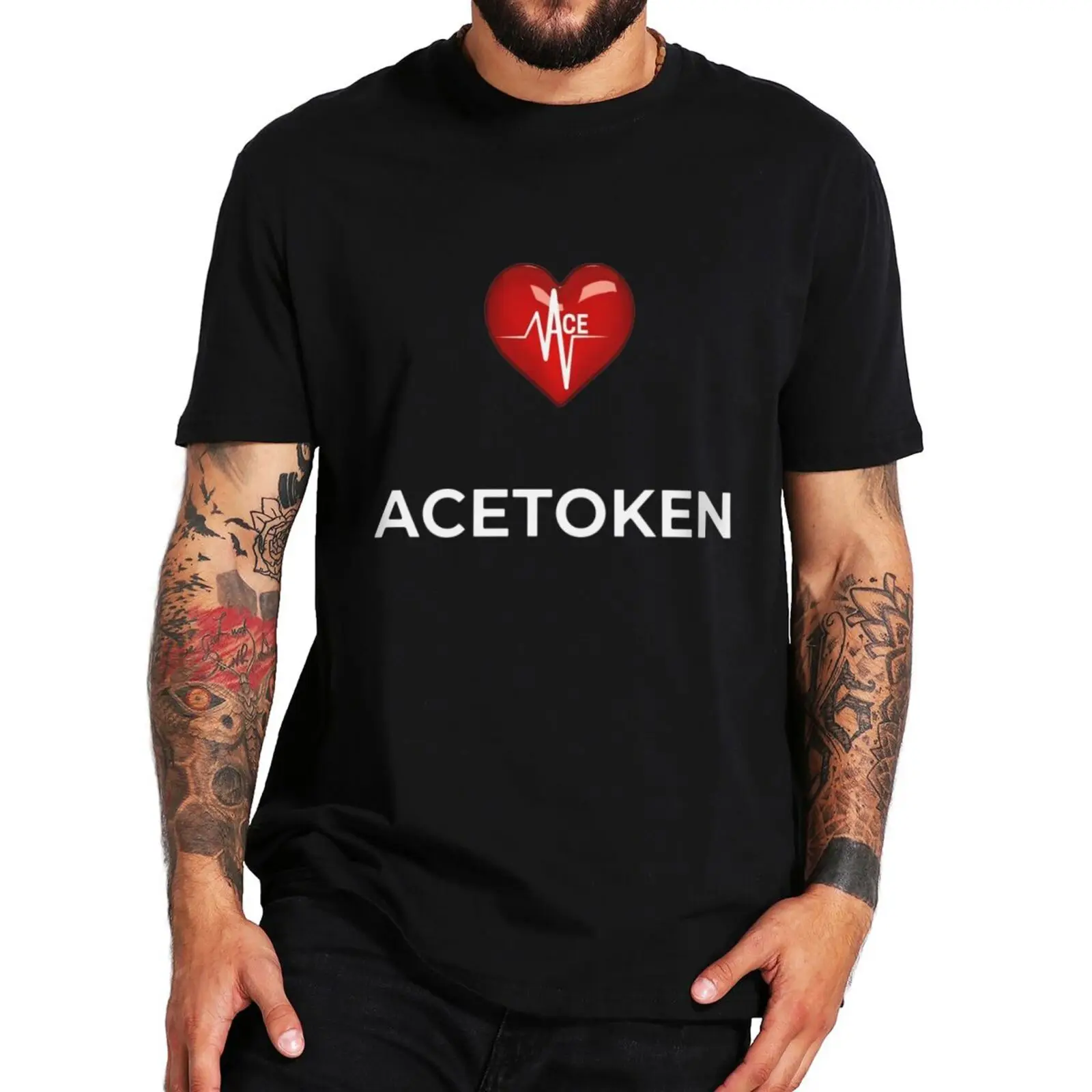 

ACEToken T Shirt Funny Crypto Coin Token Cryptocurrency Geek Gift Short Sleeve Casual 100% Cotton Unisex Oversized T-shirts