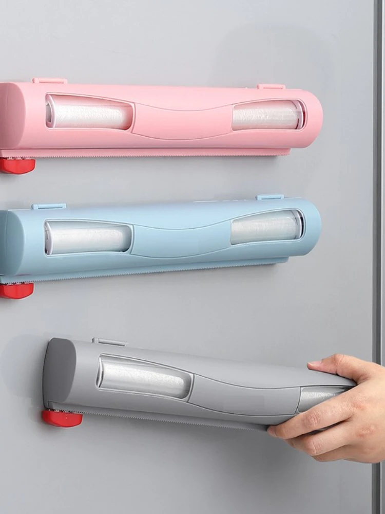 

Кухонный органайзер для хранения бумаги, диспенсер для пластиковой упаковки продуктов, настенный диспенсер для фольги и липкой пленки, рез...