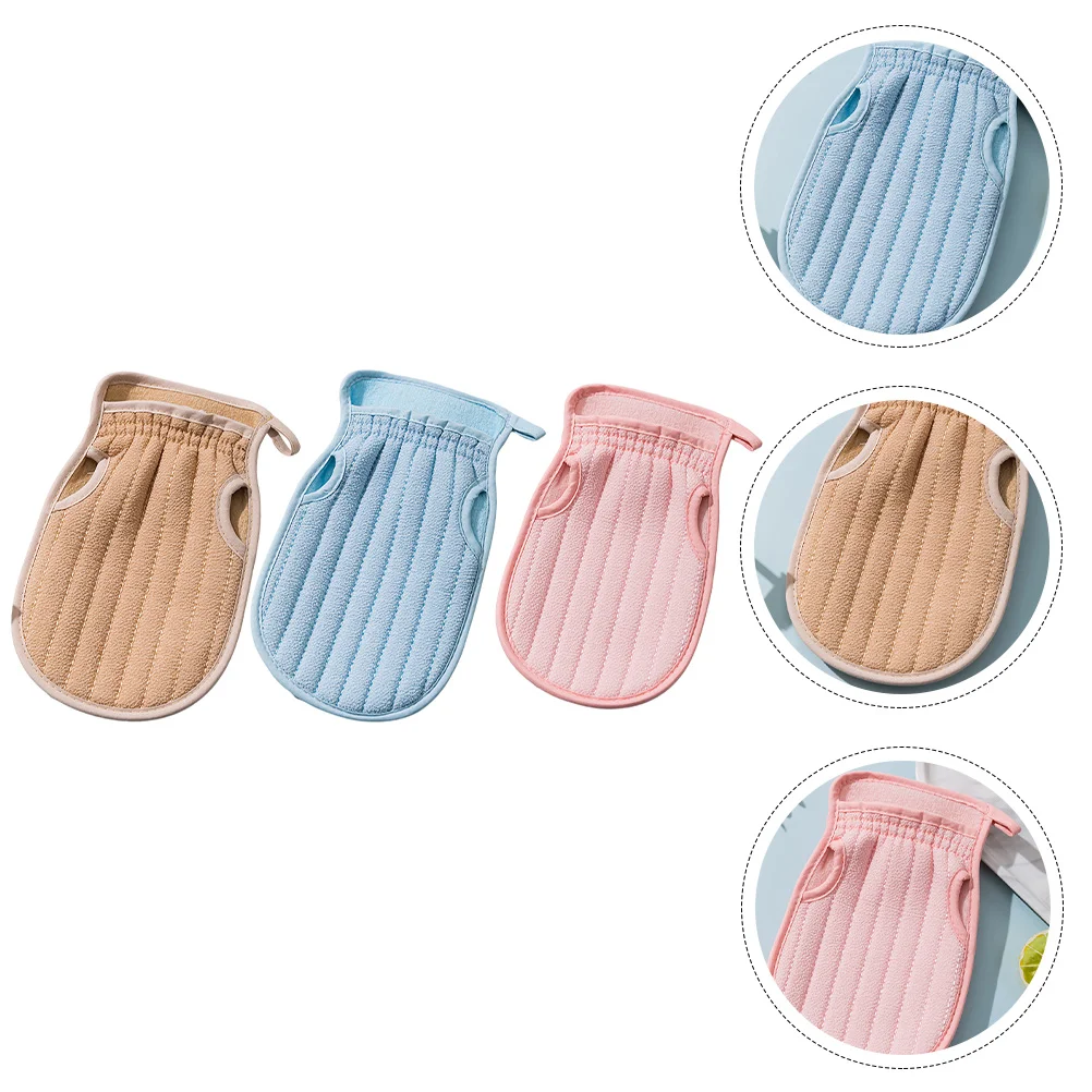 

Double Sided Bath Towel Comfortable Shower Cleaning Mitt Body Exfoliating Scrubber Household Skin Clear Wash