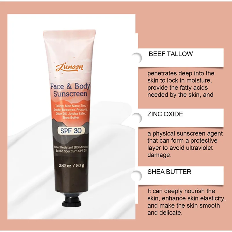 Солнцезащитный крем для лица и тела с защитой от воды влаги