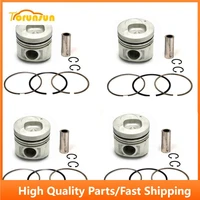 new 4 sets std piston kit with ring 8 94438 989 1 fit for isuzu 4be1 engine 105mm
