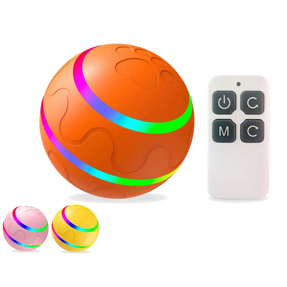 

Dog Toys Smart interactive Rubber For Small Large Dogs Puppy Cat Chewing Toys Rechargeable Electric Automatic Playing Rolling