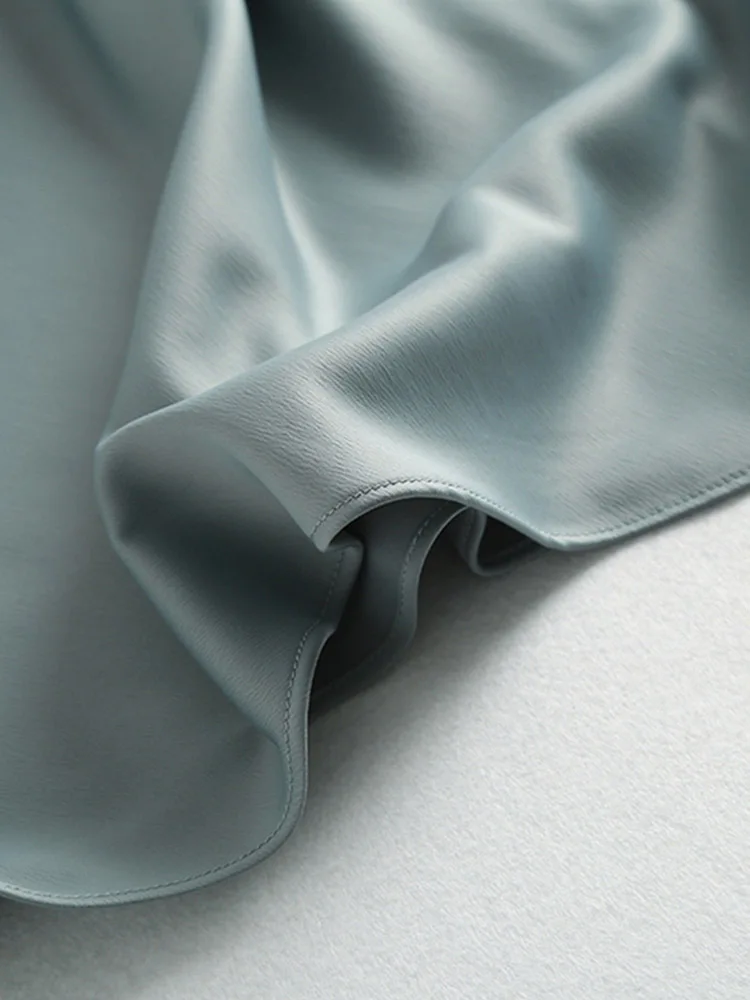 Юбка Женская средней длины модная атласная элегантная длинная юбка с завышенной