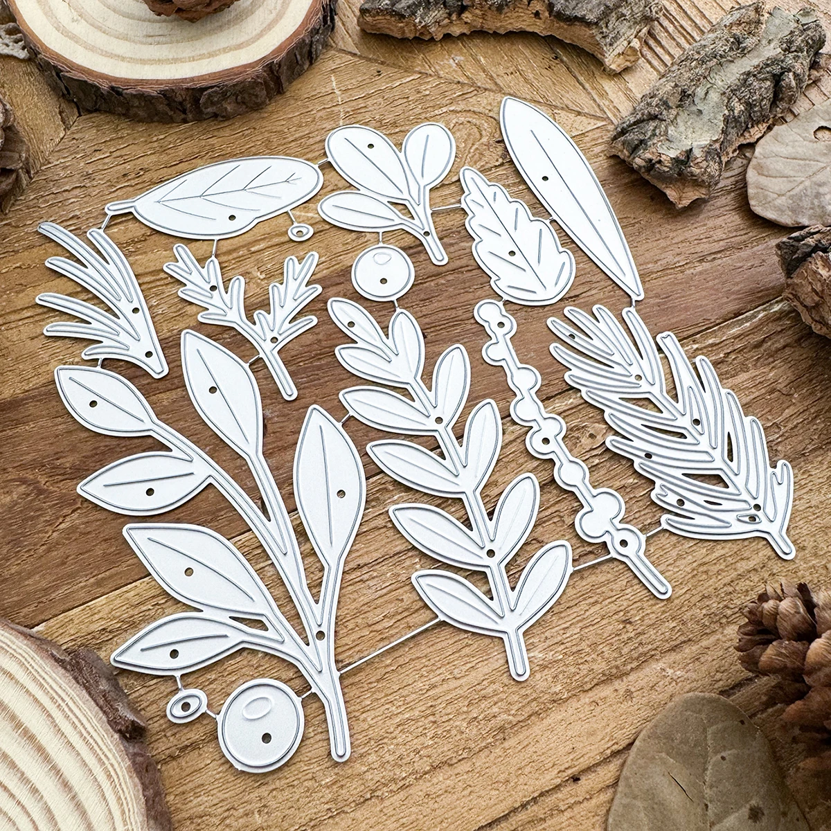 Красивые листья ветви металлические Вырубные штампы скрапбукинг декоративное