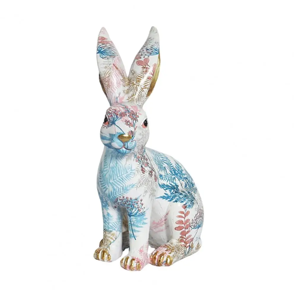 

Synthetic Resin Creative Perfect Gift Easter Bunny Ornament Delightful for Living Room