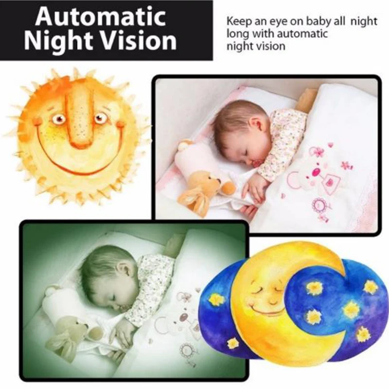 VB601 радионяня 2 дюйма уход за детьми электронная видео няня камера ночного