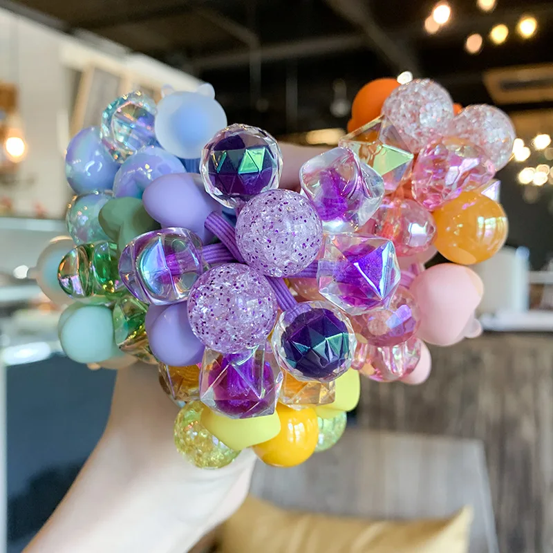 Ful Nylon Elastic Hair Bands Hair Accessories For Girls Women Ponytail Rubber Rope Ties
