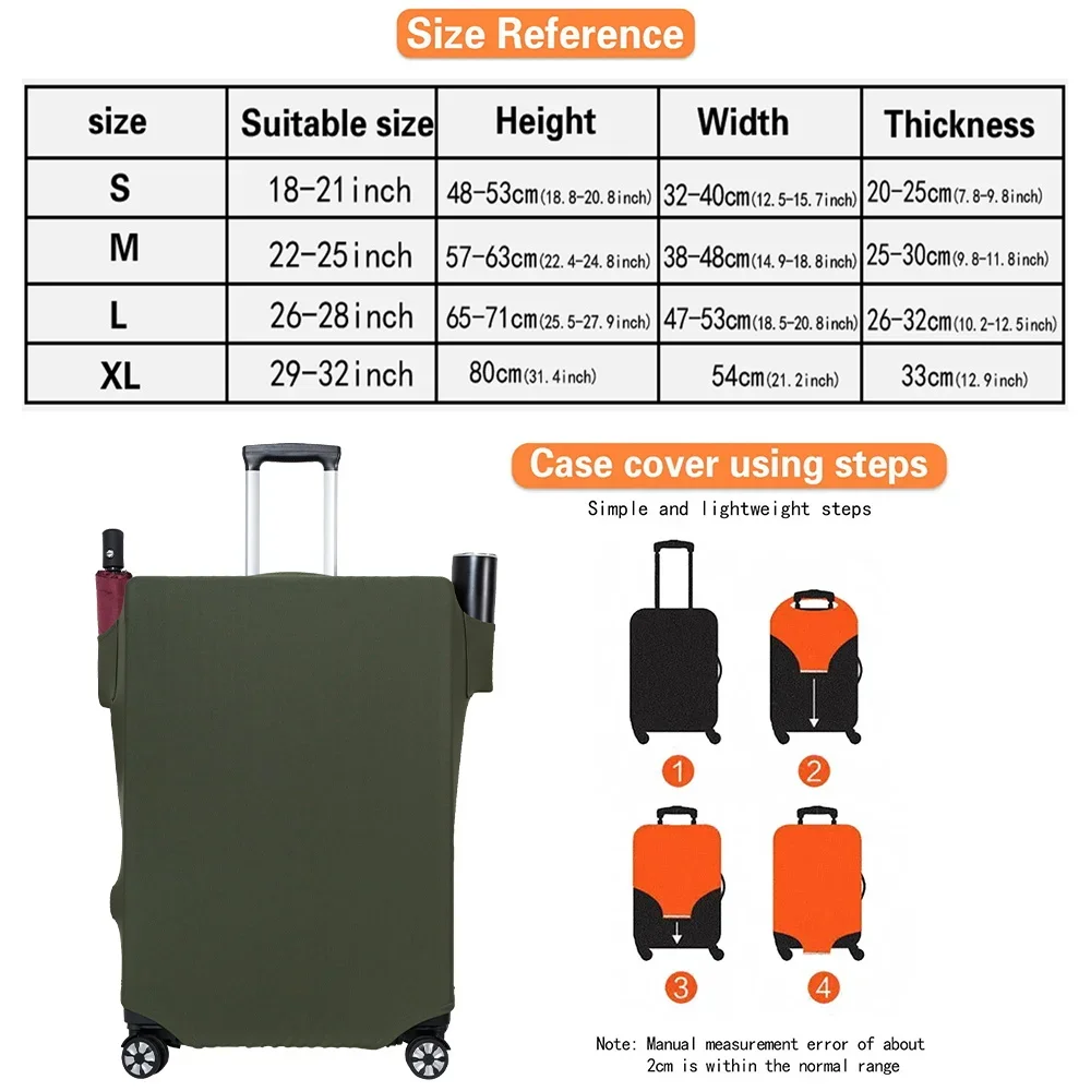 Dust Cover Luggage Covers With Side Pockets 18-32 inches Protector Scratch-Resistant Travel Accessories Supplies butterfl letter
