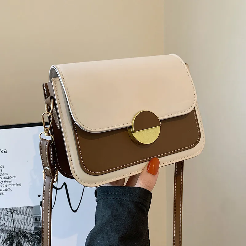 Aoger Internet Celebrity Minimalist Crossbody Bag Super Popular Retro Minority Small Square Bag Female 2023 New Versatile