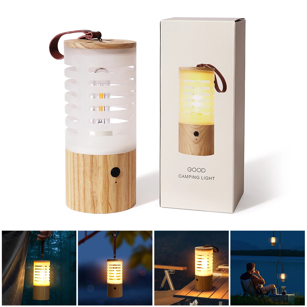 

Водонепроницаемый ручной светильник для кемпинга, светодиодный прикроватный светильник с USB-зарядкой, атмосферный ночник с плавным затемн...