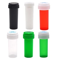 6 pieces plastic push down turn vial container storage stash jar pill bottle 29ml
