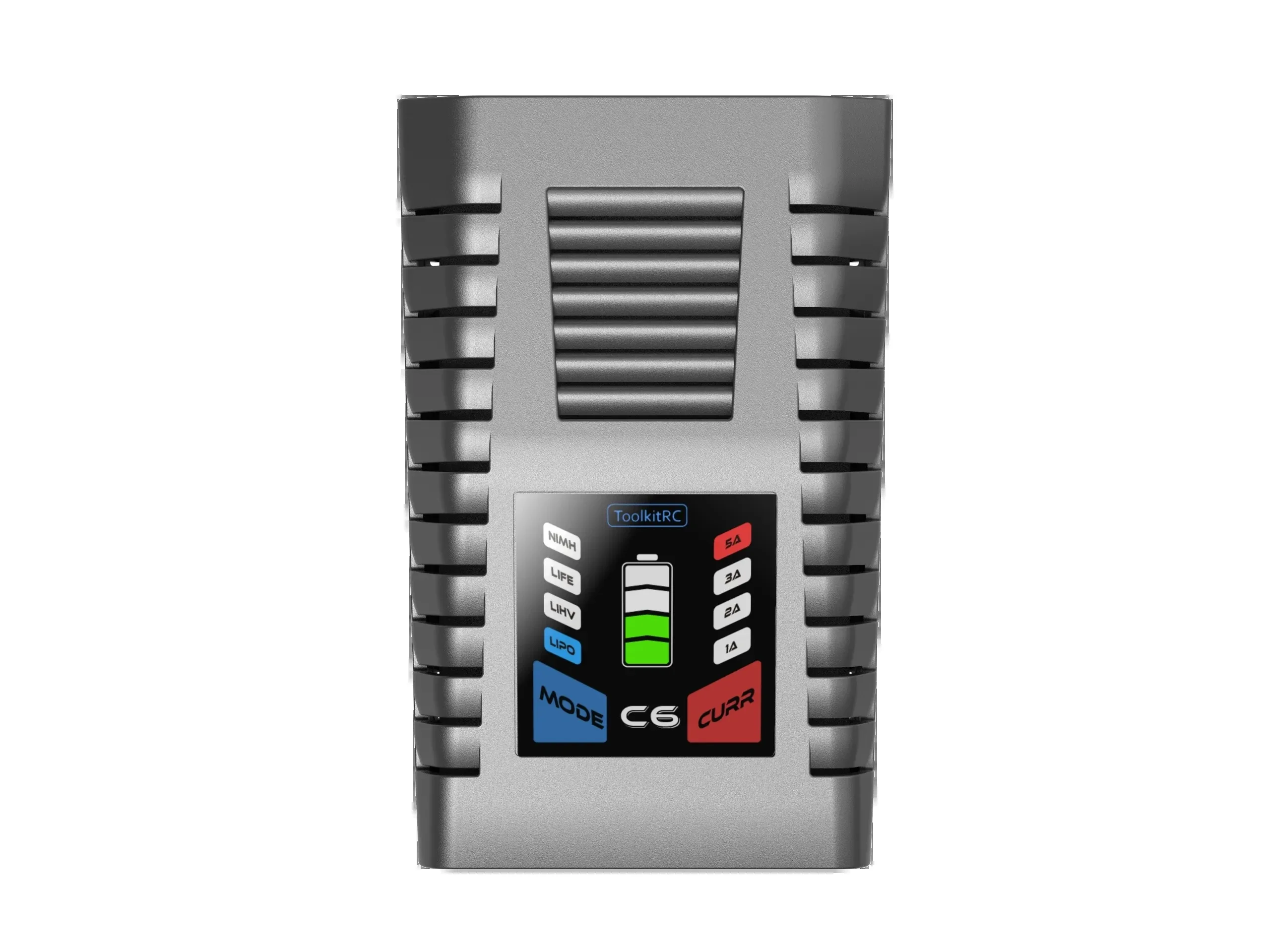 ToolkitRC C6 AC 50W MAX 5A Тип батареи: LIPO LiHV LiFe 1-6S NiMH NiCD 5-12S