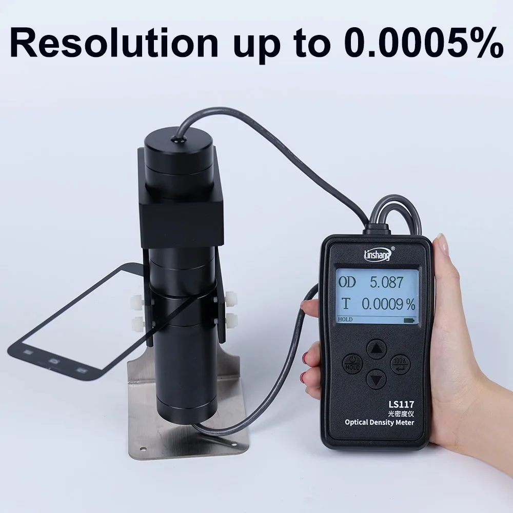 LS117 OD Value Digital Optical Density Meter Lampshade Visible Light Transmittance Measurement Transmission