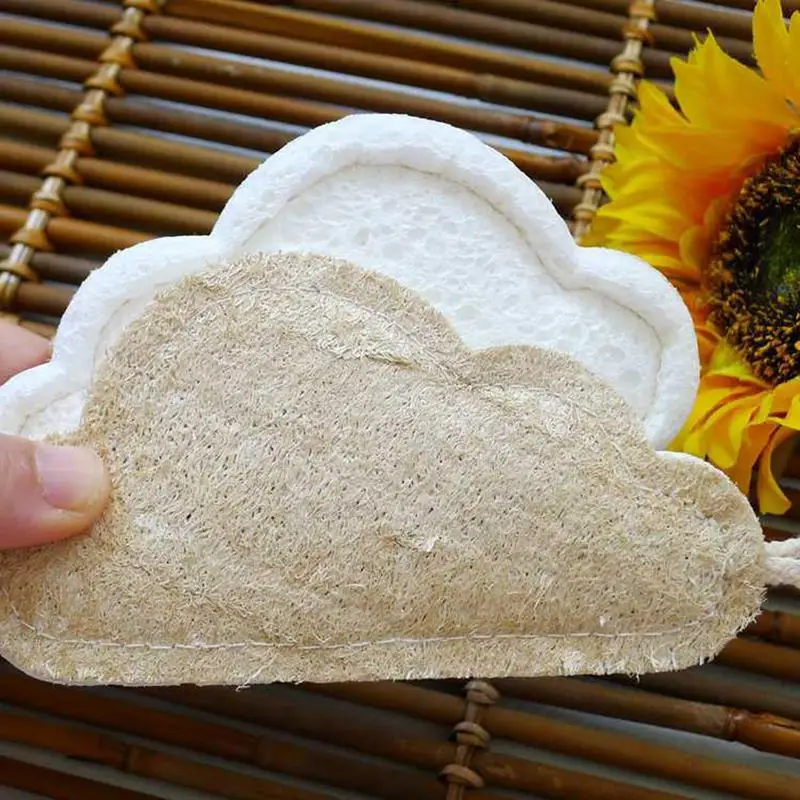 wa gąbka do naczyń przenośne dwustronne gąbki kompostowalne wielofunkcyjna szorowania kuchenne naczynie